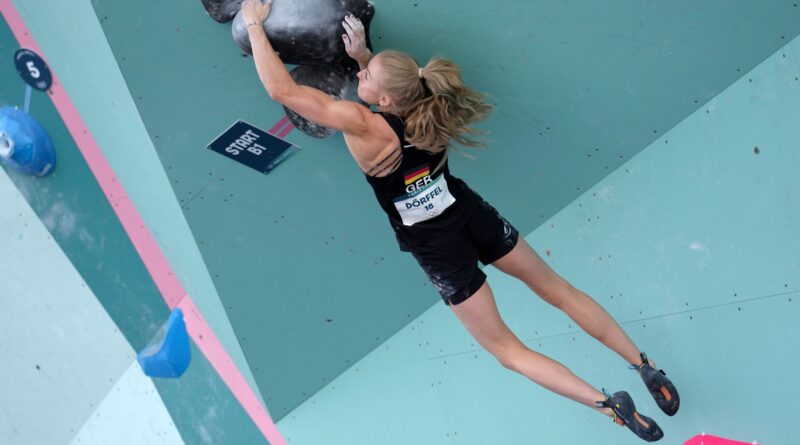 Kletterin Lucia Dörffel hat kaum noch Chancen auf das olympische Finale.