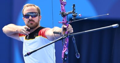 Bogenschütze Florian Unruh verpasst die Einzel-Medaille nur knapp.