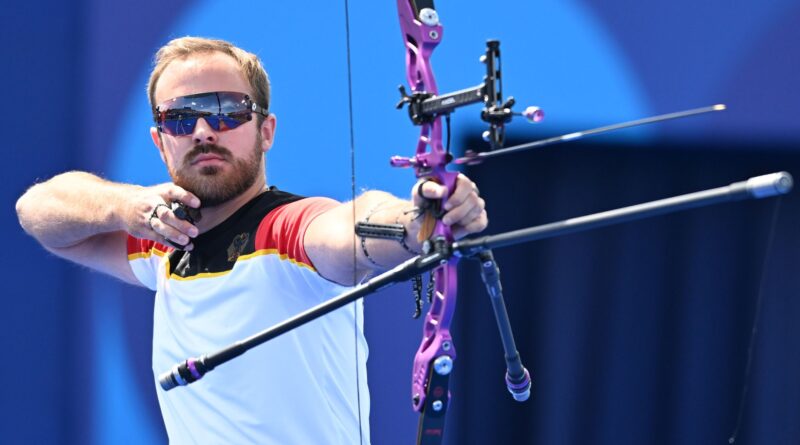 Bogenschütze Florian Unruh verpasst die Einzel-Medaille nur knapp.