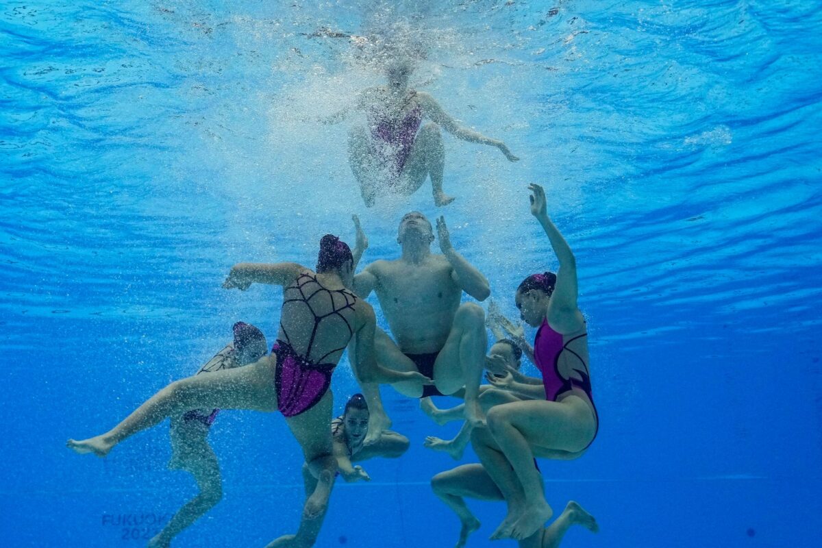 Männer im Synchronschwimmen sind bei Olympia zwar erlaubt, aber keiner ist in Paris am Start.