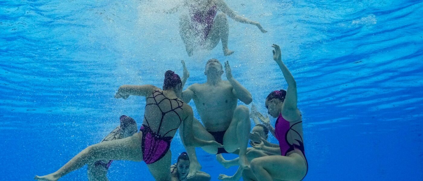 Männer im Synchronschwimmen sind bei Olympia zwar erlaubt, aber keiner ist in Paris am Start.