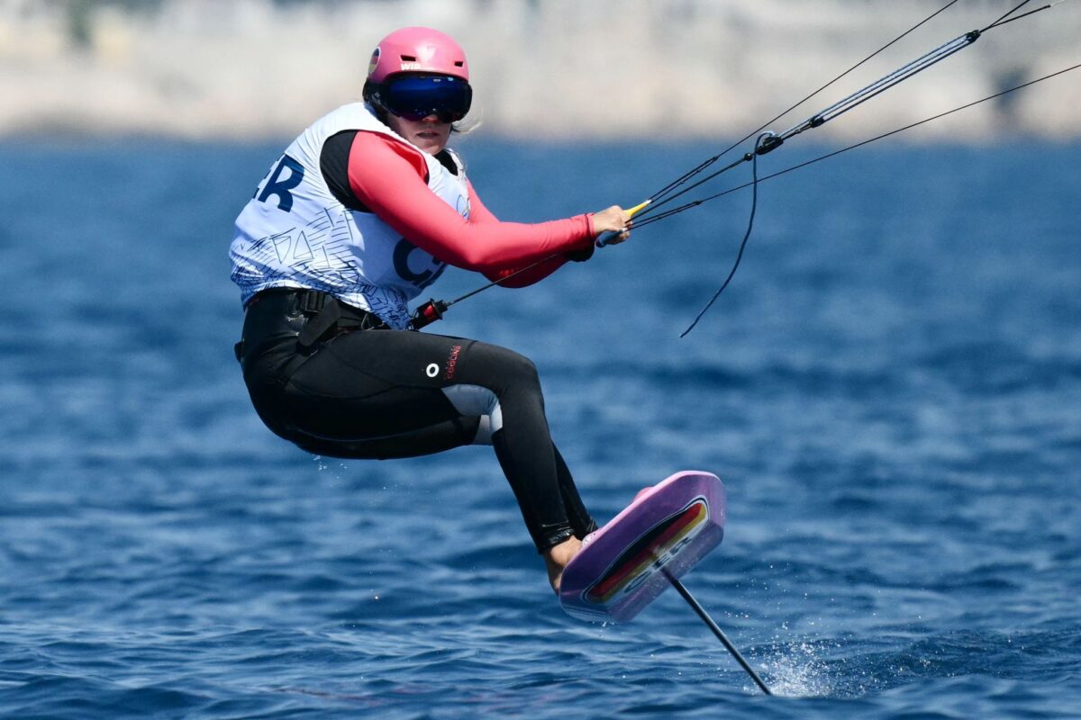 Auch Kitesurferin Leonie Meyer konnte keine Medaille für das deutsche Segelteam vor Marseille erobern.