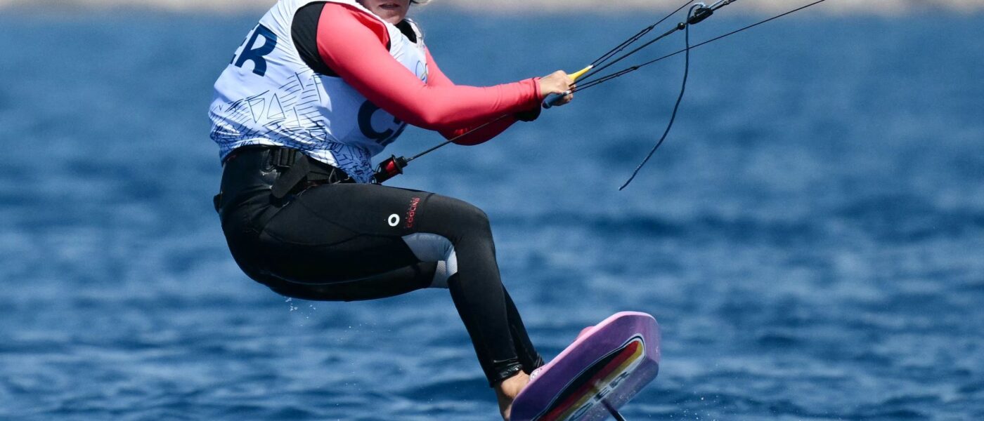 Auch Kitesurferin Leonie Meyer konnte keine Medaille für das deutsche Segelteam vor Marseille erobern.