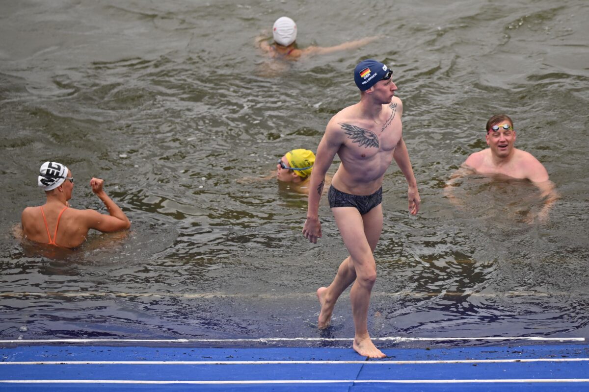 Florian Wellbrock hat in der Seine trainiert und getestet.