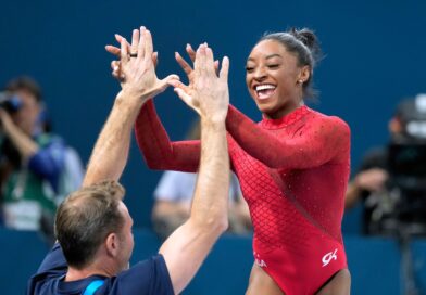 Feiert ihren dritten Triumph in Paris: Simone Biles.