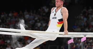 Da war die Medaille futsch: Lukas Dauser schlägt auf den Holm.