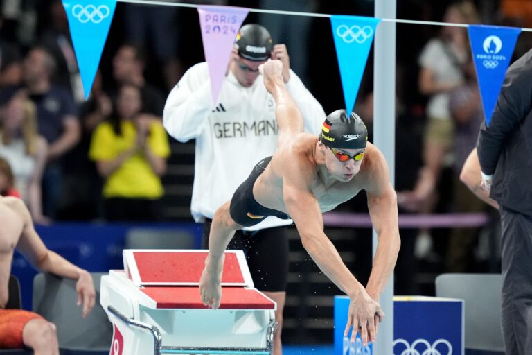 Die deutsche 4x100 Meter Lagen-Staffel hat den siebten Platz belegt.