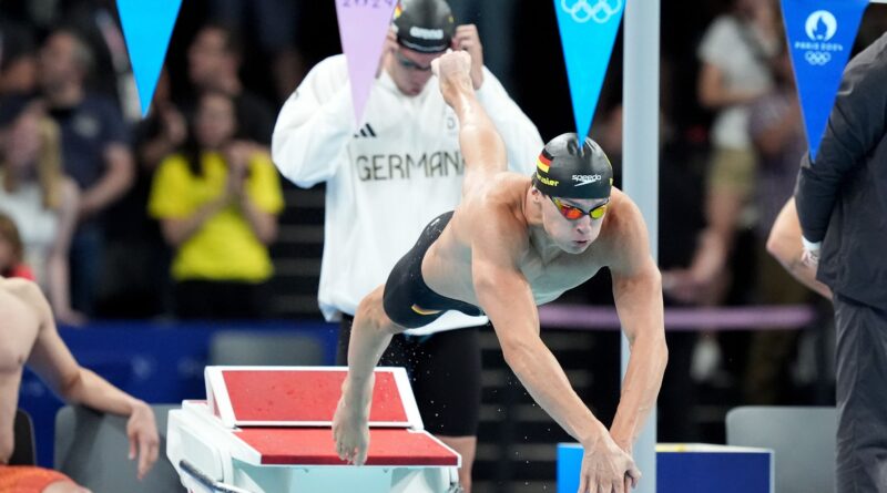 Die deutsche 4x100 Meter Lagen-Staffel hat den siebten Platz belegt.