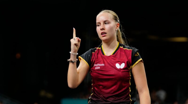 Ihr Weg führt nach oben: Tischtennisspielerin Annett Kaufmann