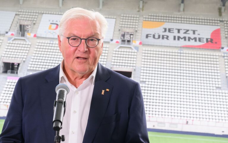 Steinmeier wünscht sich Olympische Spiele auch in Deutschland.