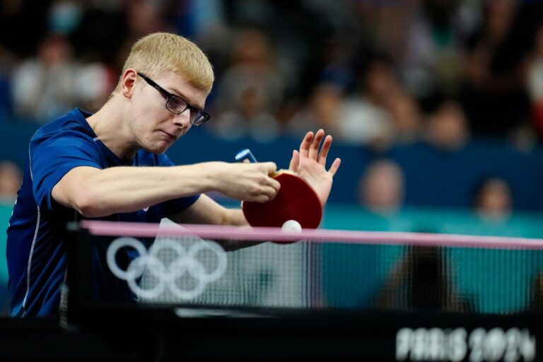 Sorgte für einen EM-Eklat: Frankreichs Tischtennis-Star Felix Lebrun.