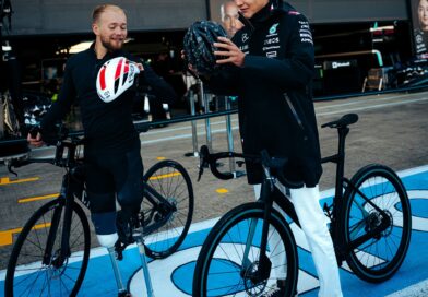 Triathlet Billy Monger (l.) und Formel-1-Pilot George Russel.